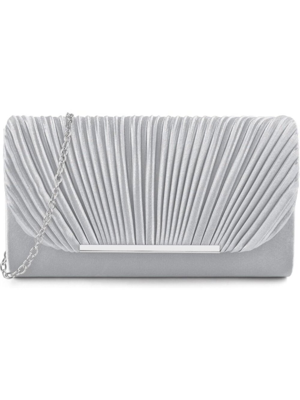 〽️womens Silver Envelope Wedding Party Evening Handbags Cross Body Shoulder Bag